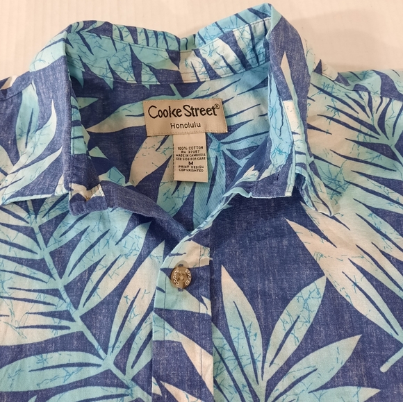 Cooke Street Palm Frond Reverse Print Hawaiian Shirt - Picture 6 of 6